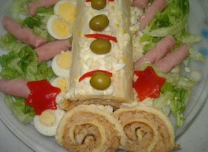 Foto principal de Arrollado de pionono con crema de pollo