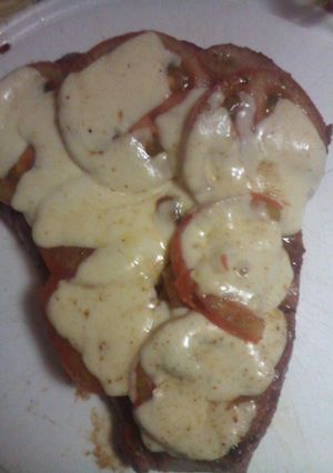 Una foto de Matambre de cerdo a la pizza