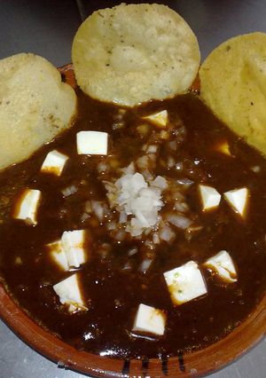 Una foto de Salsa borracha con chile pasilla