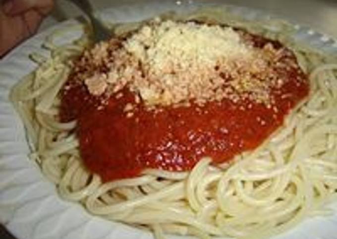 Foto principal de Espagueti con salsa de tomate
