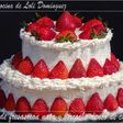 Strawberry and Cream Cake with Dense Chocolate Sponge