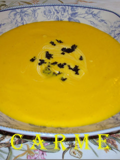Una foto de Crema mousse de zanahorias