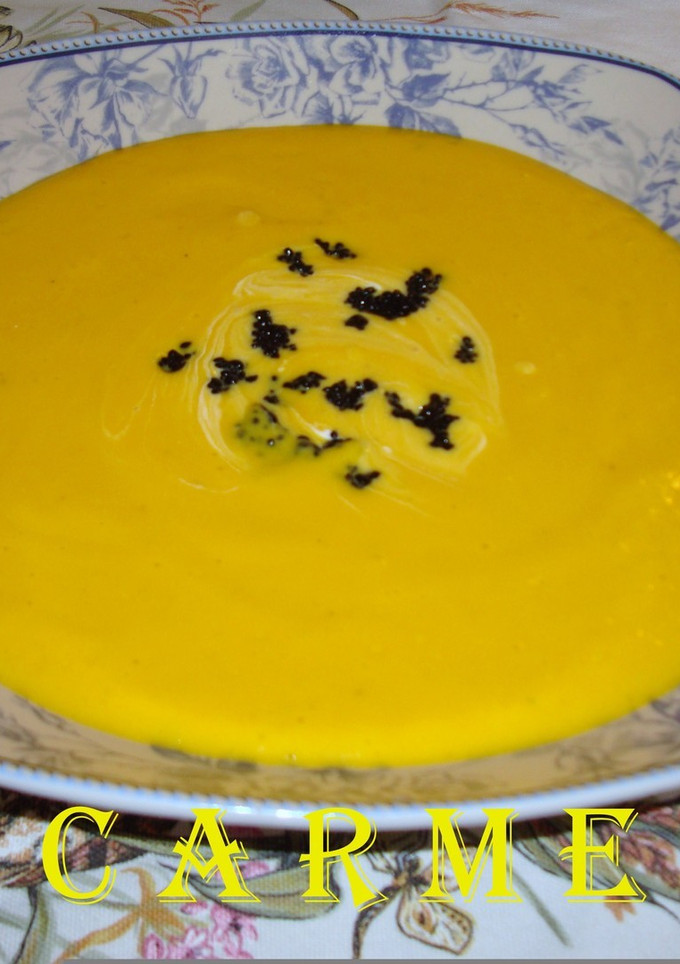 Una foto de Crema mousse de zanahorias