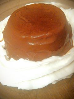 Una foto de Panna cotta de chocolate