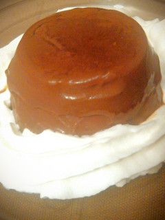 Una foto de Panna cotta de chocolate