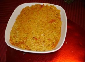 Una foto de Arroz Basmati con tomate de la India