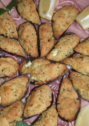 Una foto de Mejillones rellenos