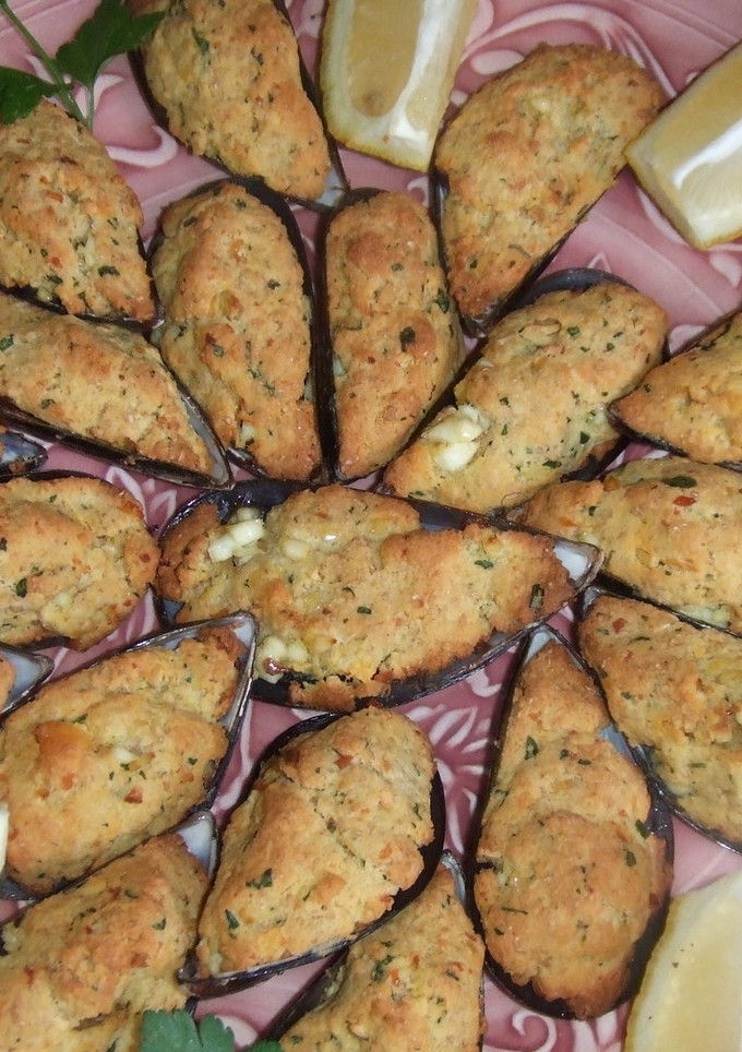 Una foto de Mejillones rellenos