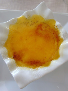 Una foto de Crema catalana a la naranja
