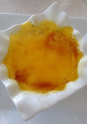 Una foto de Crema catalana a la naranja