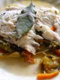 Filetes de perca en papillote