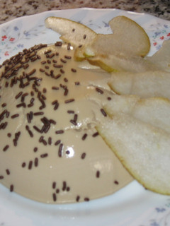Una foto de Flan de café con queso Philadelphia