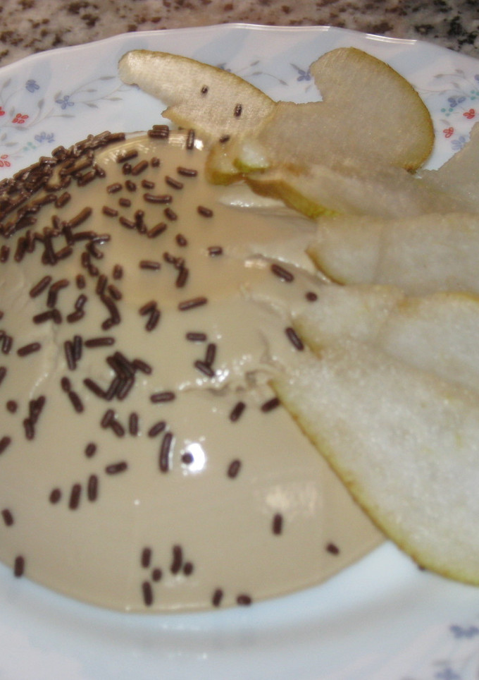 Una foto de Flan de café con queso Philadelphia