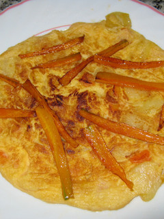 Una foto de Tortilla de zanahorias