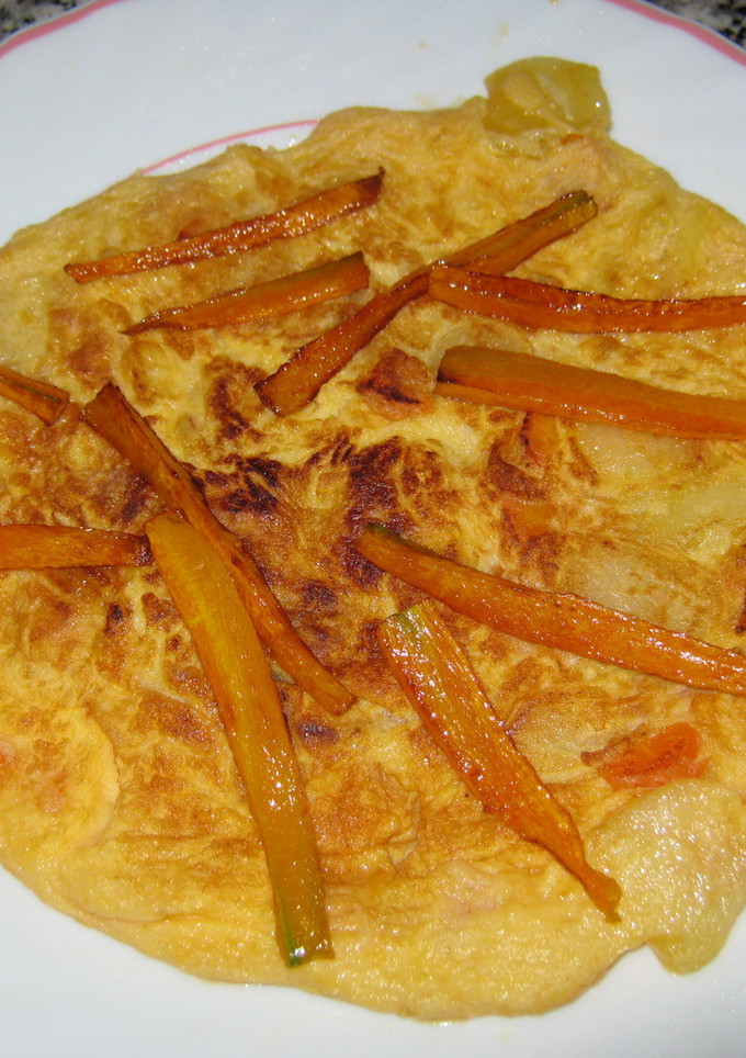 Una foto de Tortilla de zanahorias