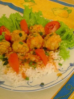 Una foto de Albóndigas de pollo