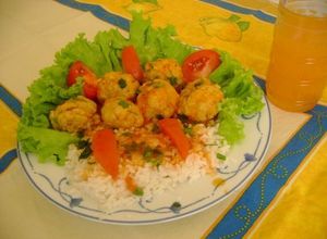 Una foto de Albóndigas de pollo