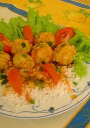 Una foto de Albóndigas de pollo