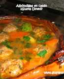 Albóndigas de res en caldo con verduras