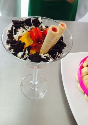 Una foto de Semifreddo de frutas