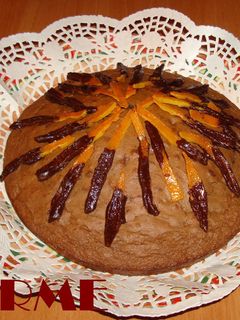 Una foto de Cake de chocolate y nueces