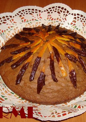 Una foto de Cake de chocolate y nueces