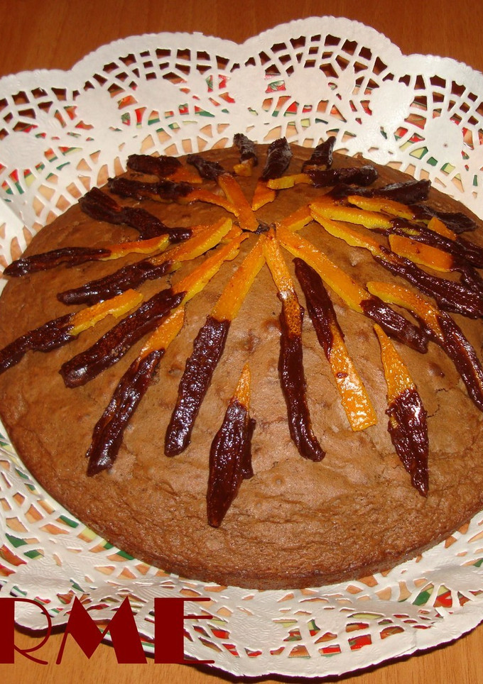 Una foto de Cake de chocolate y nueces