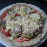 Pizzetas de verduras con masa integral