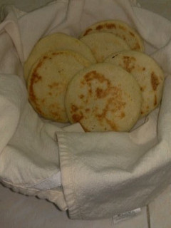Una foto de Arepas
