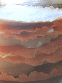Una foto de Piloncito de milhojas con crema de avellanas