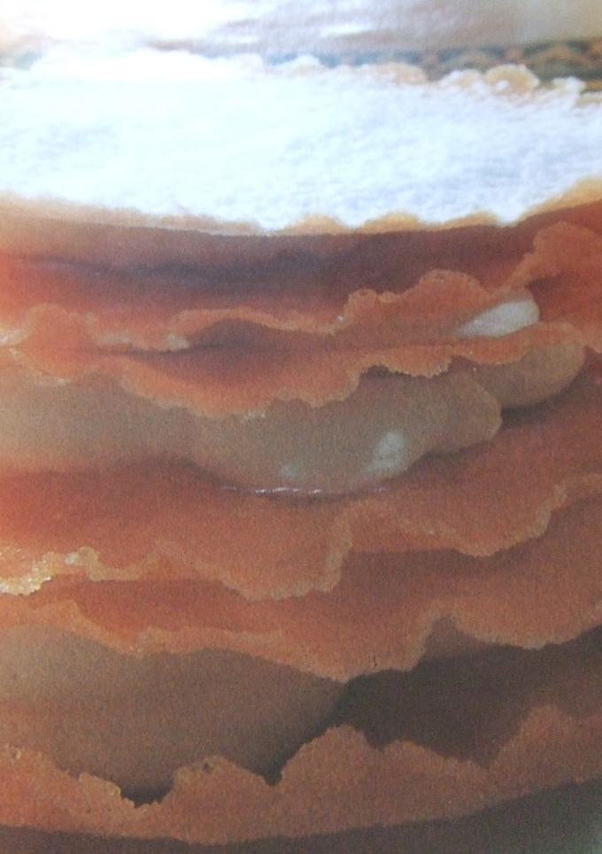 Una foto de Piloncito de milhojas con crema de avellanas
