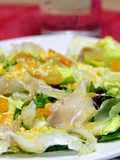 Ensalada de bacalao ahumado y mandarina 
