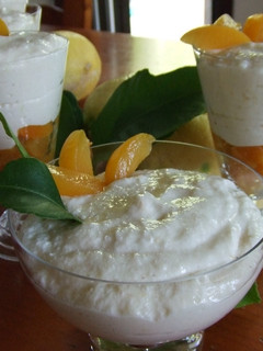 Una foto de Crema de albaricoques con quark y canela