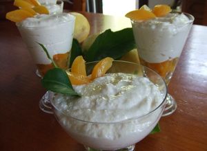 Una foto de Crema de albaricoques con quark y canela