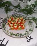 Tomates cherry con queso