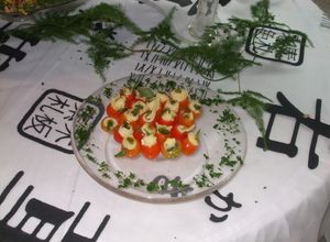Una foto de Tomates cherry con queso
