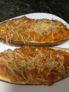 Una foto de Berenjenas rellenas con surimi