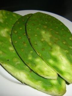 Una foto de Tacos de nopal a la plancha
