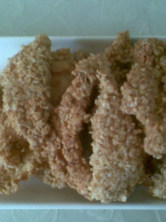 Una foto de Tiras de pollo crocantes