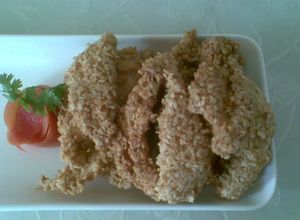 Una foto de Tiras de pollo crocantes