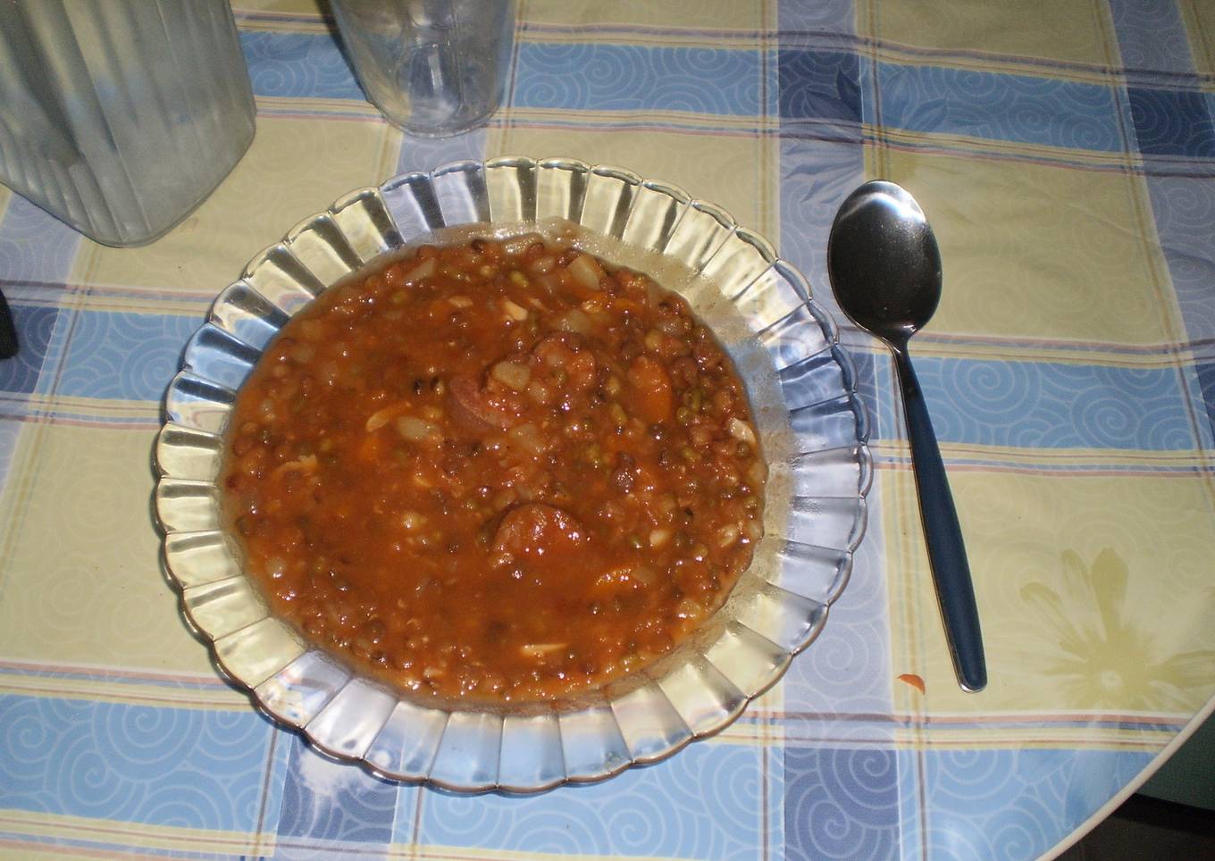 Receta de Lentejas con chorizo ligeras