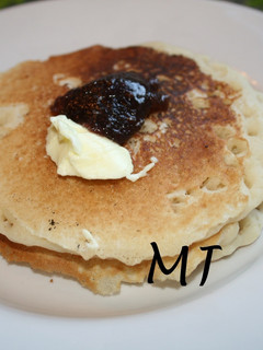 Una foto de Hotcakes de plátano tortitas