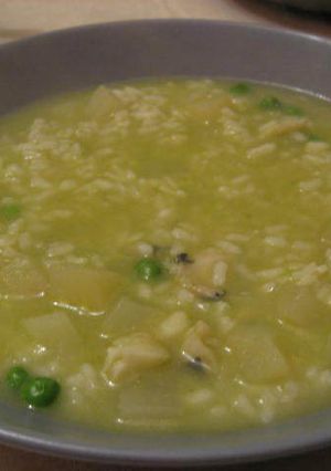 Una foto de Arroz verde