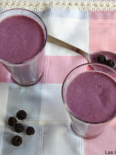 Una foto de Batido de moras