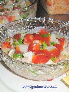 Una foto de Ceviche de pescado mexicano