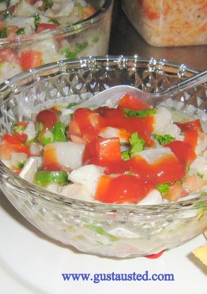 Una foto de Ceviche de pescado mexicano
