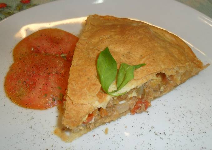 Empanada de atún con masa casera Receta de Gabriela Diez- Cookpad