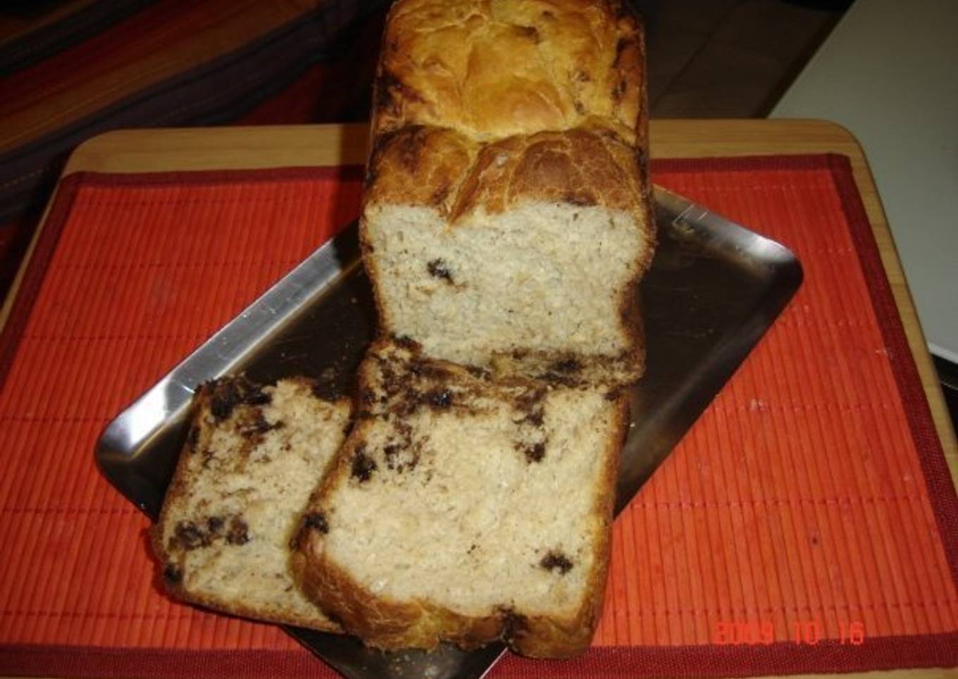 Pan de plátano y chocolate