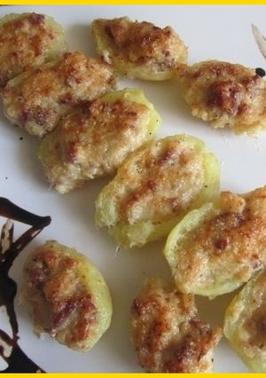 Una foto de Patatas gratinadas con queso de cabra