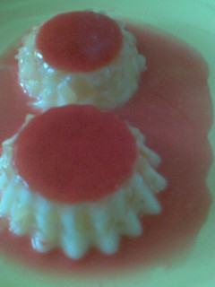 Una foto de Gelatina con yogurt de melocotón